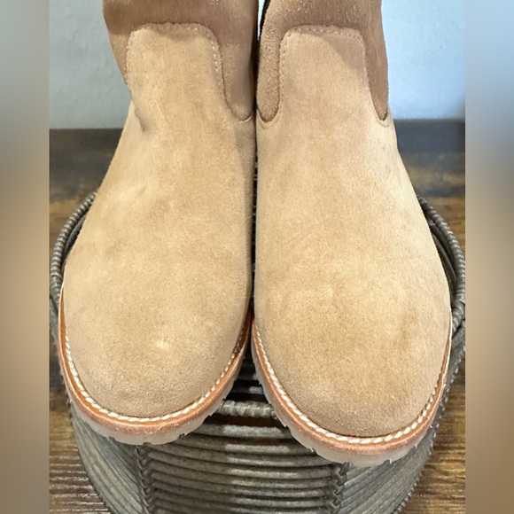 Jack Rogers Womens Sadie Sherpa Faux Suede Faux Shearling Lined Bootie - Picture 7 of 9